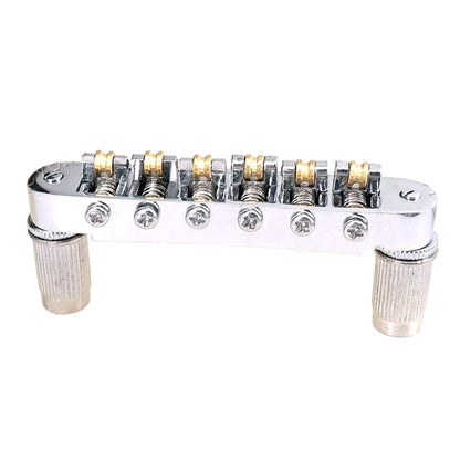 6 Roller Bridge Tremolo Saddles With Two Posts For LP EPI Electric Guitar Sliver