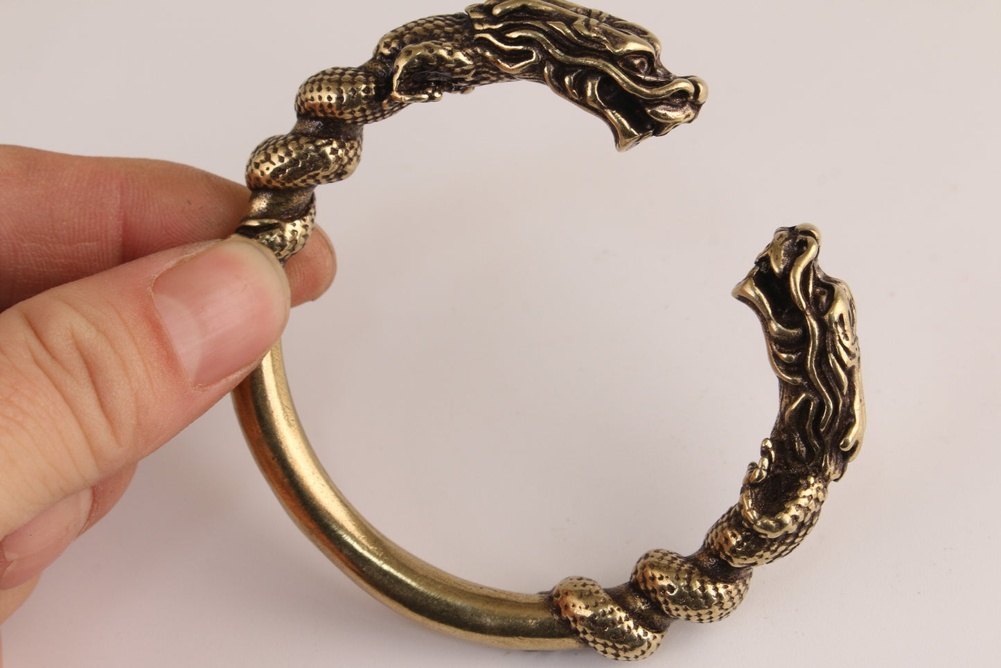 Rare Chinese copper collection dragon bracelet gift