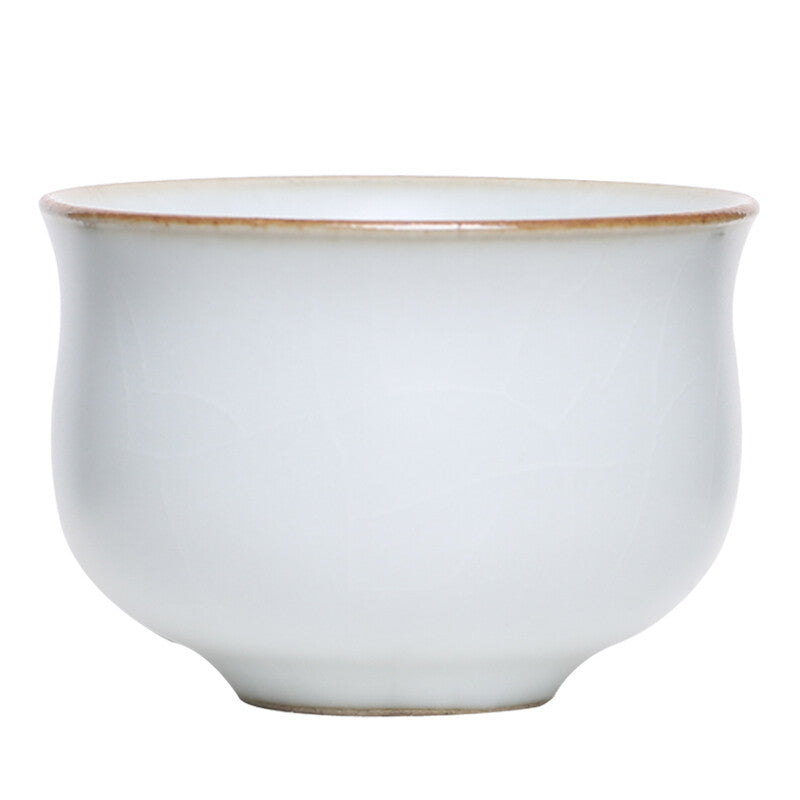 ruyao craft crackle glaze porcelain tea cup 90ml Chinese kungfu cup personal cup