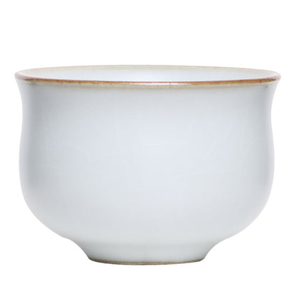 ruyao craft crackle glaze porcelain tea cup 90ml Chinese kungfu cup personal cup