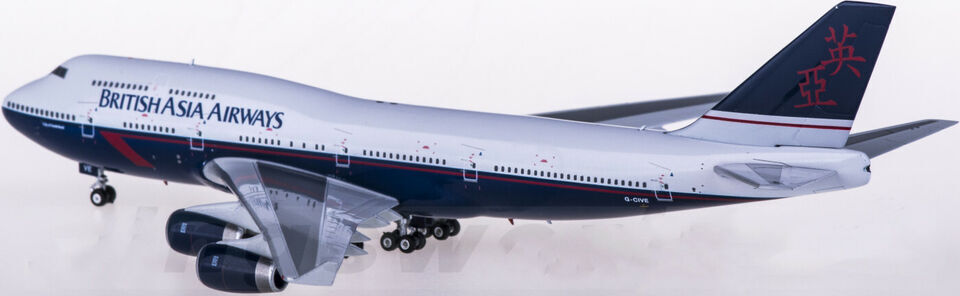 1:400 Phoenix BRITISH ASIA AIRWAYS BOEING 747-400 Passenger Plane Diecast Model