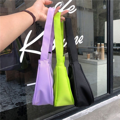 Hobos Clutch Purse Handbags Candy Color Nylon Small Shoulder Bags Tote Purse 1PC