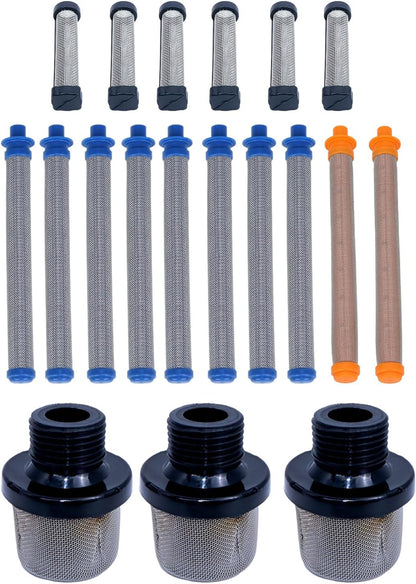 (3+8+2+6) Pack Airless Paint Sprayer Filter Kit – Compatible with Graco Magnum P