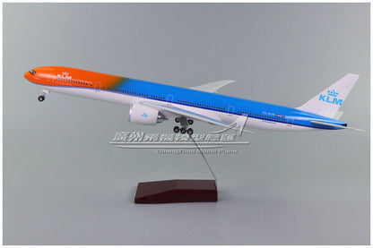 1:160 47CM KLM BOEING 777-300ER Passenger Airplane Resin Aircraft Plane Model