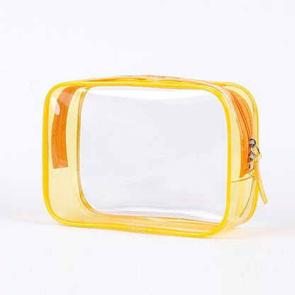 Transparent Cosmetic Bag Travel Organizer PVC Waterproof Clear Makeup Case Pouch