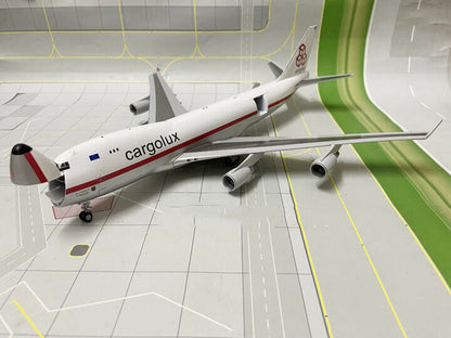 1:200 35CM JC Wings Cargolux BOEING 747-400F Airfreighter Diecast Aircraft Model