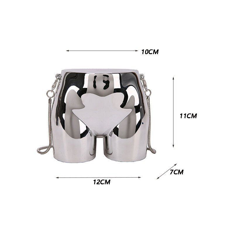 Women Bag Metallic Shoulder Bag High Quality Chain Messenger Bags Purse Ladies