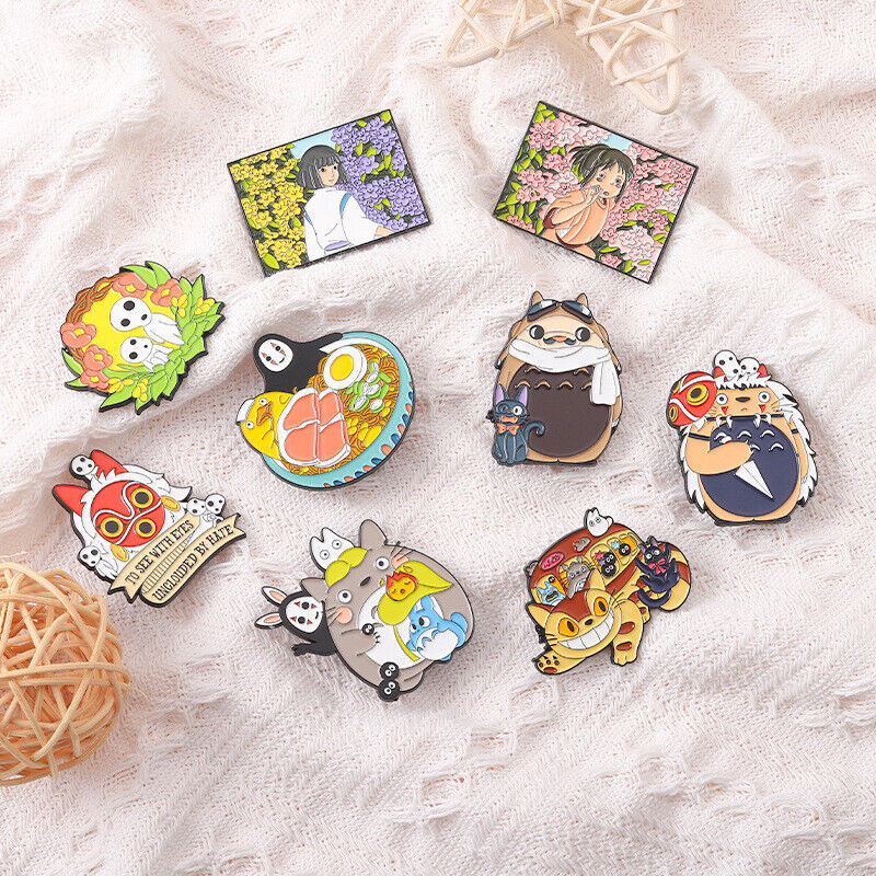 Movies Anime Peripheral Enamel Brooch Lapel Pin Creative Badge Collar Bag Decor
