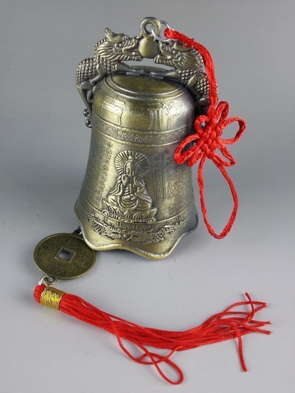 Collectibles Old Tibetan Buddhism Temple Copper handmade Bells Statue small