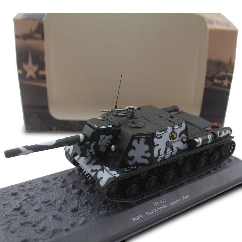 1/43 Soviet Union ISU-152 RKKA Heavy Self-propelled Assault Gun Alloy Tank Model
