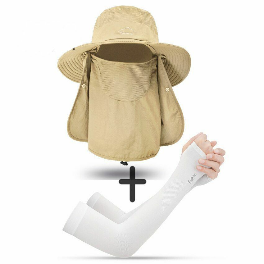 Summer Large Bucket Hat Foldable Breathable Hiking Fishing Camping 10*56-60 CM