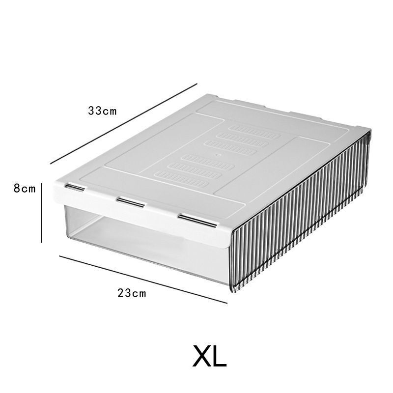Storage Box Under Table Drawer Desk Stick Stand Hidden Stationery Pen Organizers