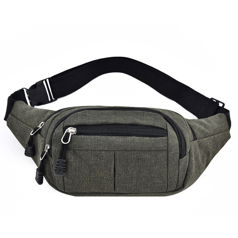 Men's Waist Pack Bags Belt Bag Travel Riding Motorcycle Crossbody Purse Pouch