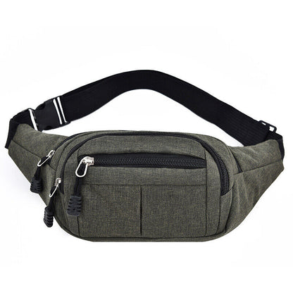 Men's Waist Pack Bags Belt Bag Travel Riding Motorcycle Crossbody Purse Pouch