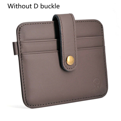 Cow Leather Male Wallet with Small Money Bag New Thin Credit Card Holder Vintage