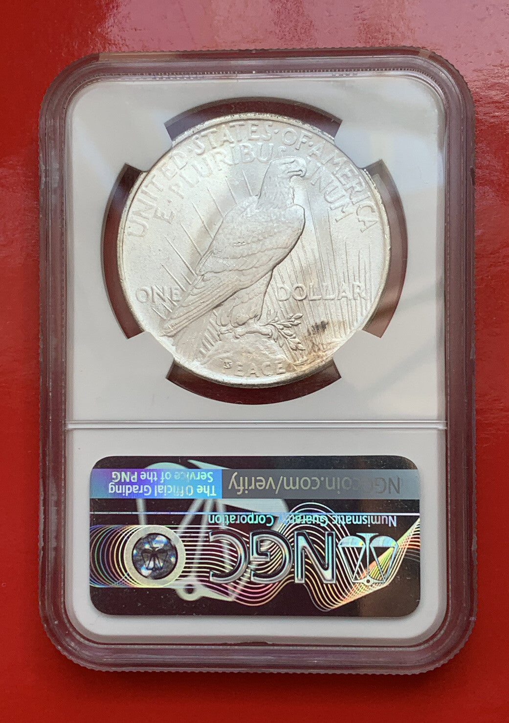 1923 PEACE SILVER DOLLAR NGC MS63 USA Old Constitution Money 美国和平银元 MS 63
