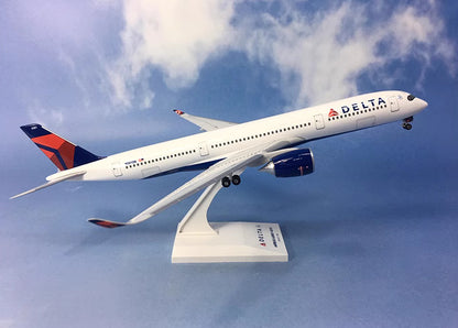 33CM 1:200 Risesoon DELTA AIRBUS A350-900 Airplane ABS Plastic Aircraft Model