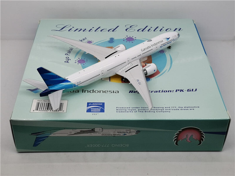 1:400 Phoenix Garuda Indonesia B777-300ER Airplane Diecast Aircraft Plane Model