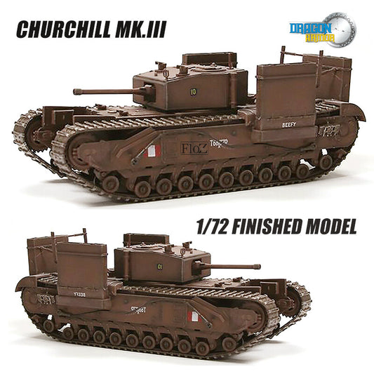 Dragon Churchill Mk.III 1/72 tank model finished non diecast