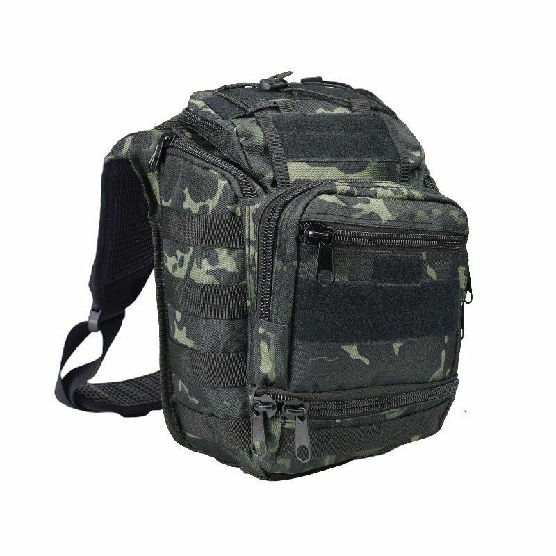 Large Military Sling Backpack Tactical Shoulder Bag Waterproof Outdoor Camping