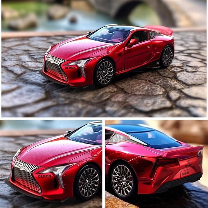 1:32 Lexus LC500 Druckguss Modell Auto Spielzeug Fahrzeug Legierung Sportwagen Soundlicht Geschenk-