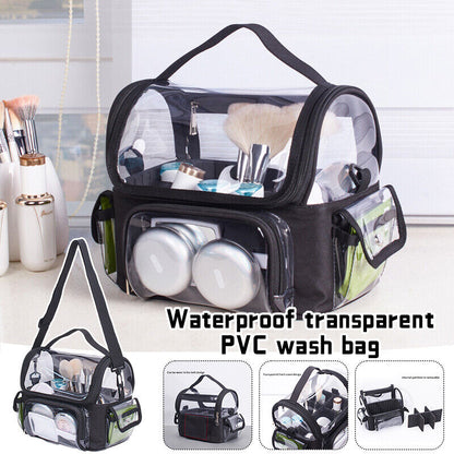Waterproof Transparent PVC Wash Bag Portable Large Makeup Bag Travel Storage Bag
