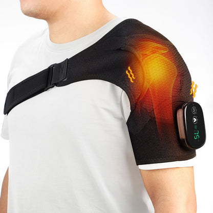 Electric Heated Shoulder Massager with Vibration Massage Brace Joint Pain Relief