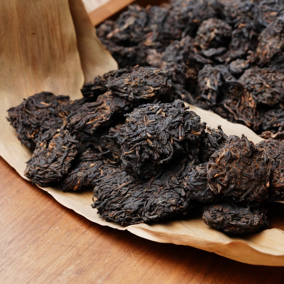 Aged Liu Bao Lao Cha Tou Golden Bud Nuggets Dark Tea China Guangxi Hei Cha 500g