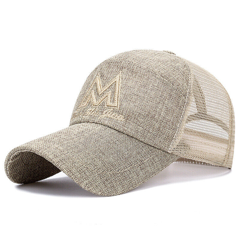 Unisex Mesh Breathable Long Brim Baseball Cap Adjustable Sunscreen Casual Hat*