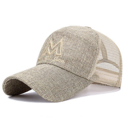 Unisex Mesh Breathable Long Brim Baseball Cap Adjustable Sunscreen Casual Hat*
