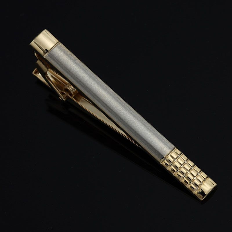 Men Business Necktie Clips 5.5cm Metal Ties Classic Simple Fashion Clasp Jewelry