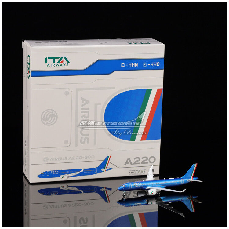 1:400 JC Wings ITA Airways AIRBUS A220-300 Passenger Airplane Diecast Model