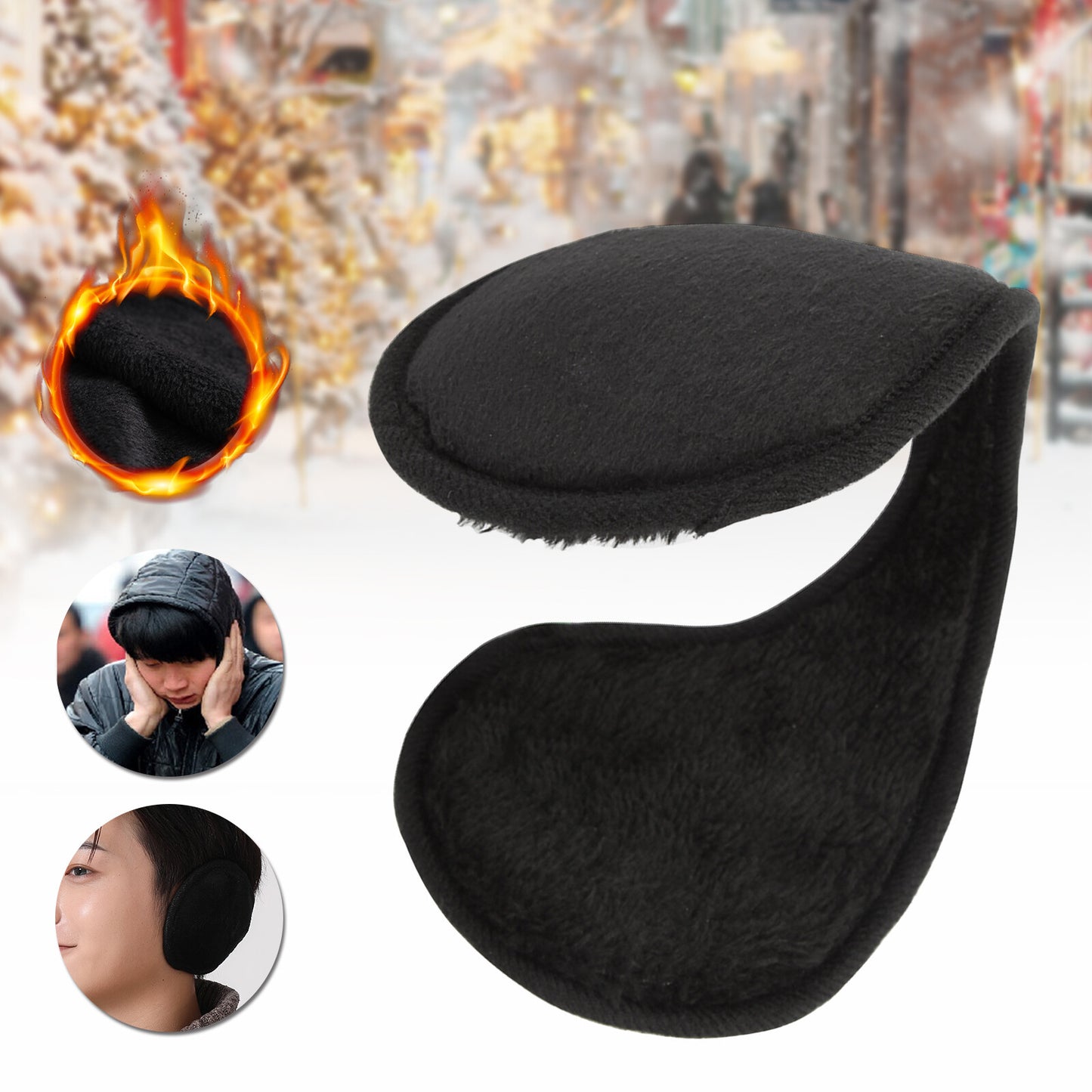 Ear Muffs Fleece Winter Ear Warmers Mens Womens Behind The Head Back wholesale