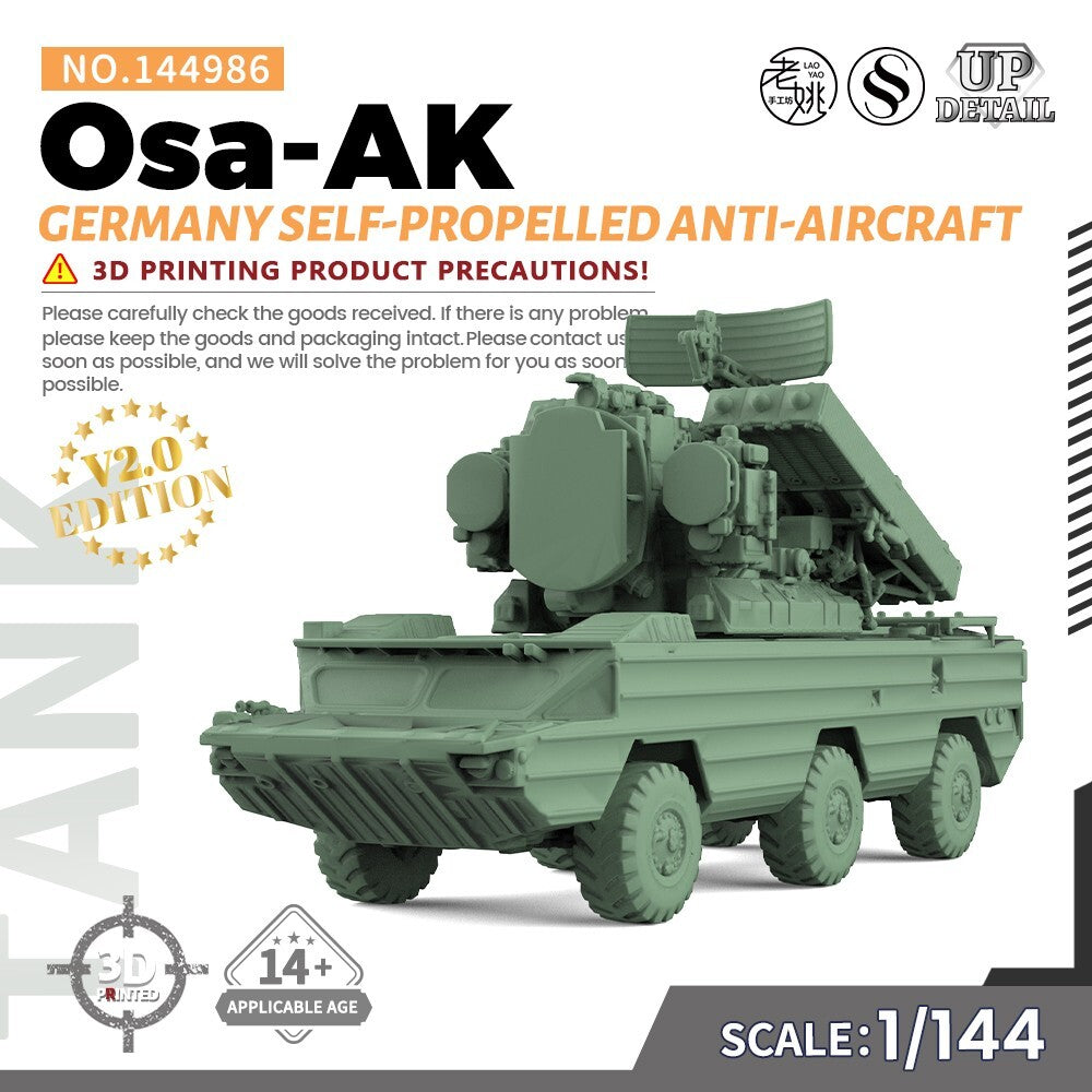 SS144986 1/144 Military Model Kit Germany Osa-AK Self-Propelled Anti-Aircraft