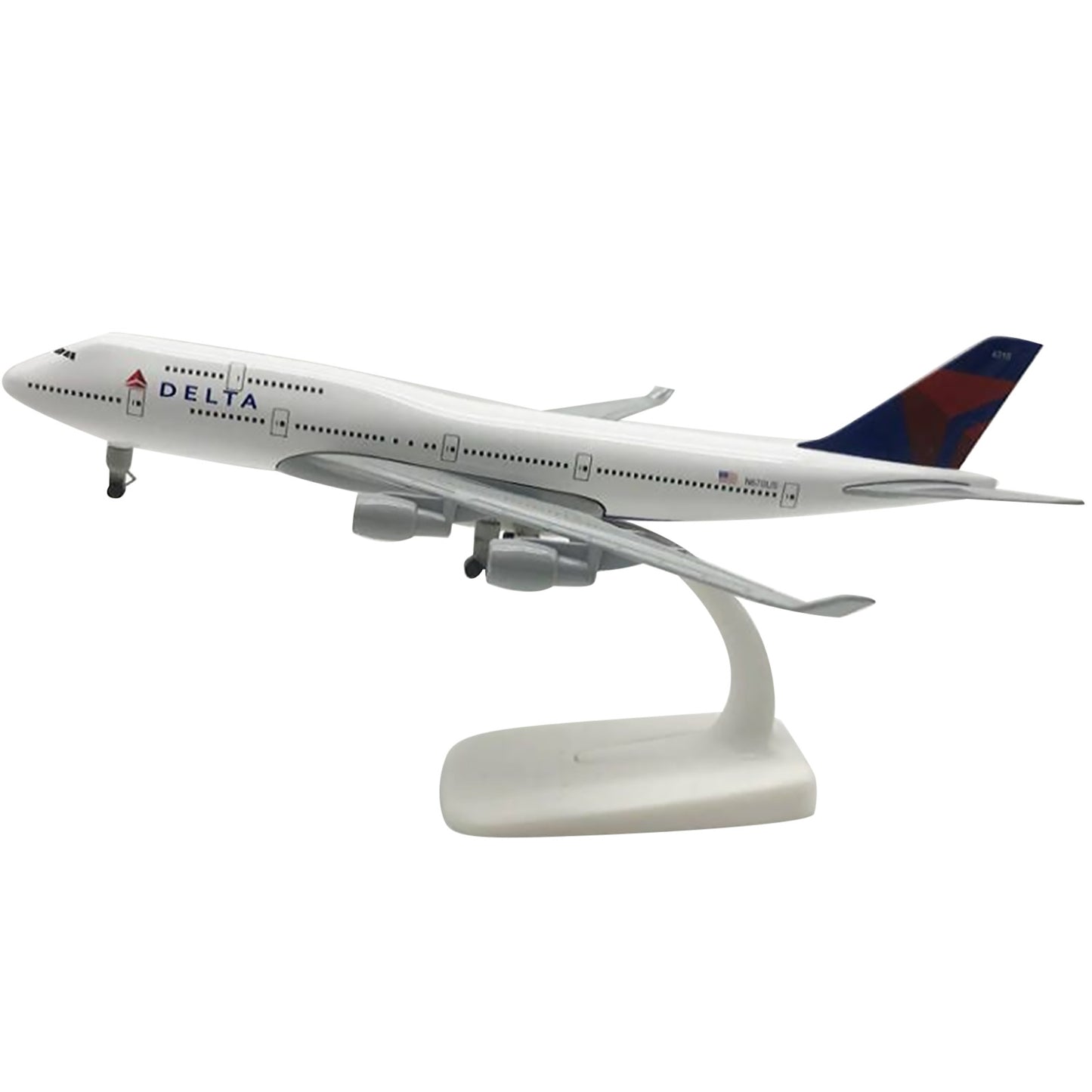 1:300 20cm Delta B747 Alloy Plane Model Airplane Souvenir Static Display Craft