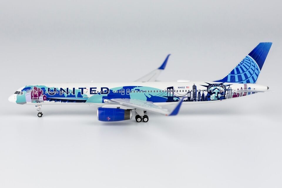 1:400 NG Model UNITED BOEING 757-200 Passenger Airplane Diecast Aircraft Model