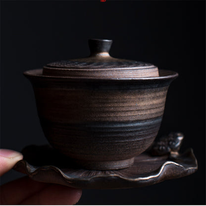 Gaiwan Tea Luxury Puer Tea Maker Gaiwan Cup Saucer Kung Fu Tea Set for Black Tea