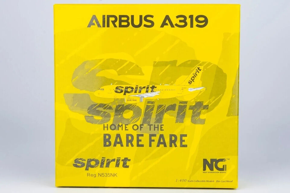 1:400 NG Model Spirit AIRBUS A319 Passenger Airplane Diecast Aircraft Model