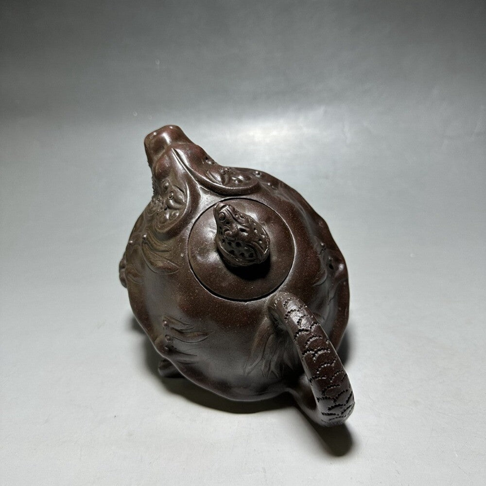 Yixing Zisha Clay Teapot Dragon Turtle Pot Made By Emperor Qianlong 450ml