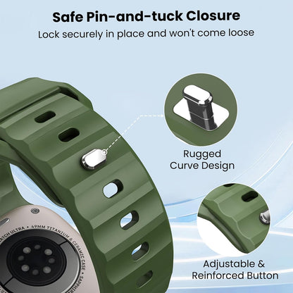 6 Pack Sport Bands Compatible with Apple Watch Ultra 3/2/1 49Mm 46Mm 45Mm 44Mm 4