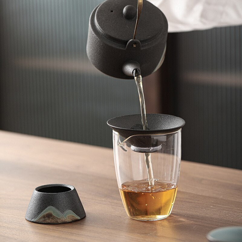 2.9" Tea Strainer Filter Ceramic Tea Strainer Tea Filter Gauze Filter Tea