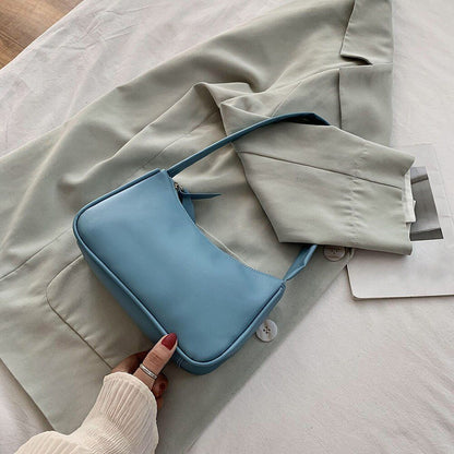 Women's Bag Solid Color Armpit Underarm Shoulder Bags Handbag Purse 270*160*60mm