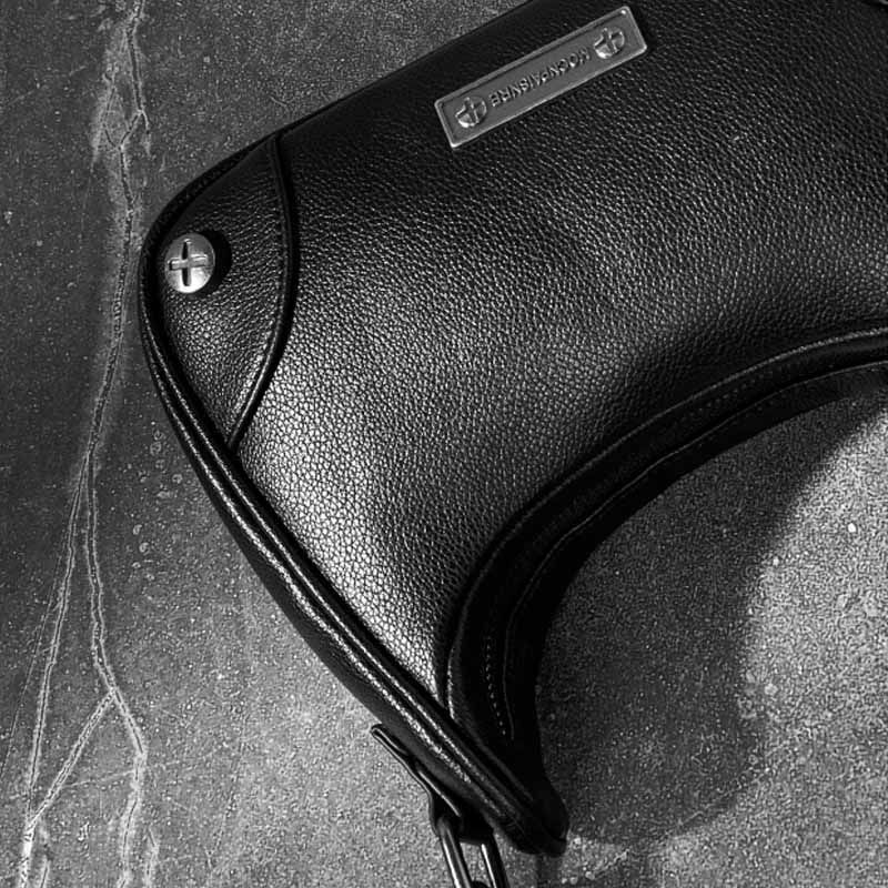Underarm Bag Leather Rivet Shoulder Handbag Fashion Punk Style Luxury 24*12*7CM