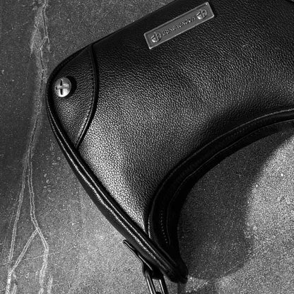 Underarm Bag Leather Rivet Shoulder Handbag Fashion Punk Style Luxury 24*12*7CM