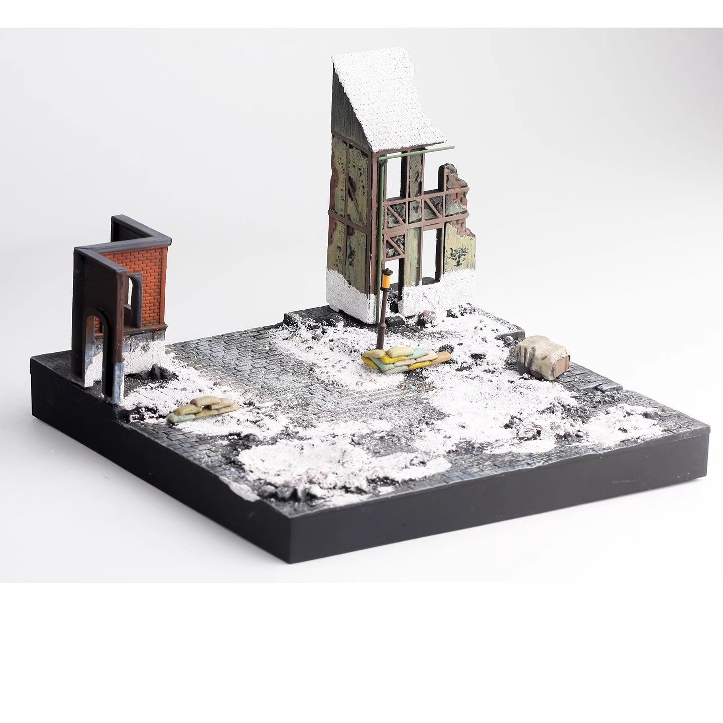 PMA 1/72 WWII Europe Scene Floor Finished Model Toys (Without Tank Figures)