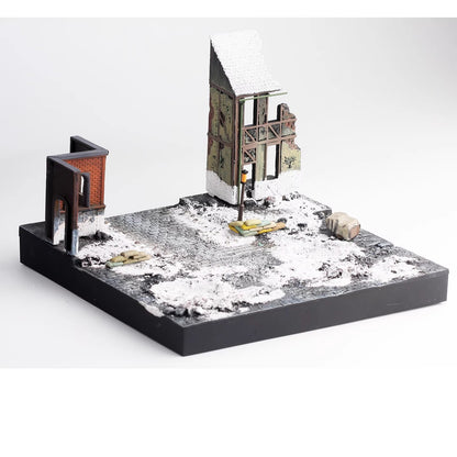 PMA 1/72 WWII Europe Scene Floor Finished Model Toys (Without Tank Figures)