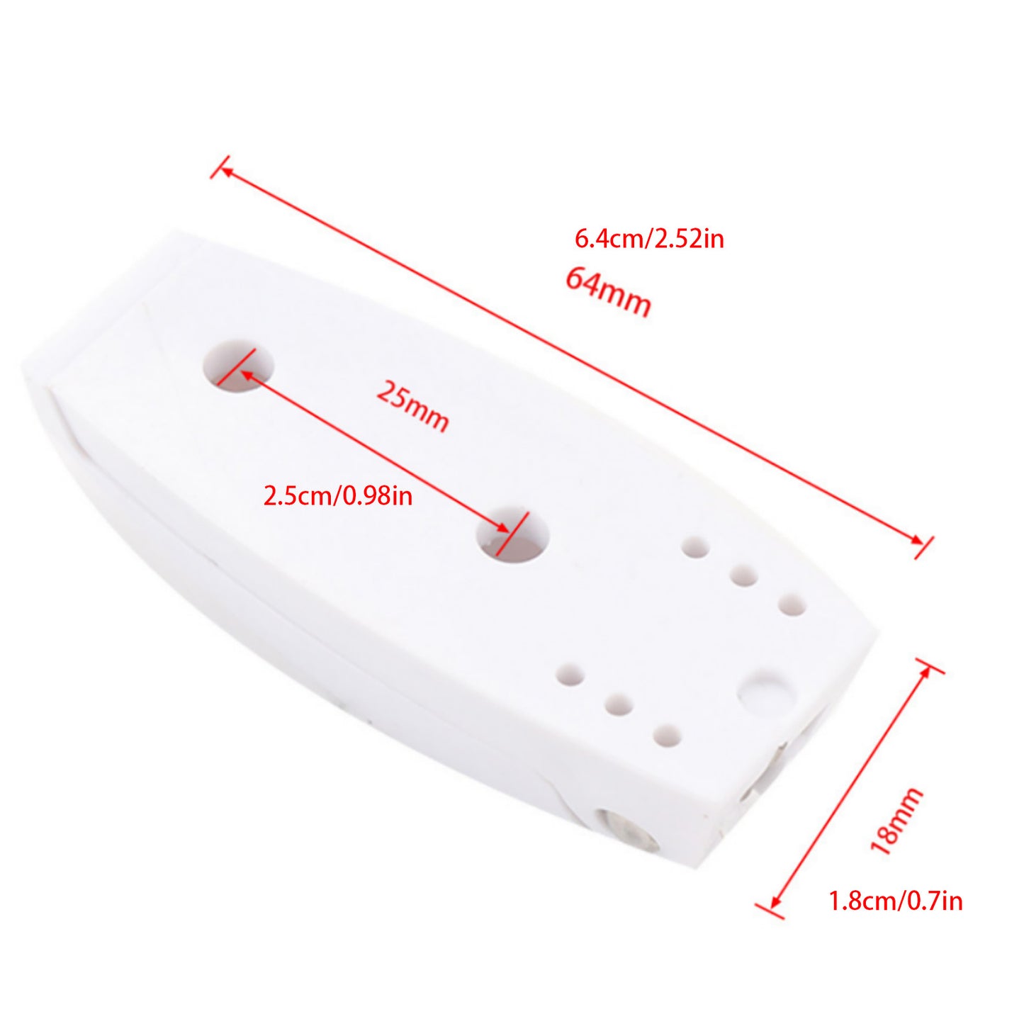 5Pcs/Set RV White Baggage Door Catch Holder Clips Latch For Trailer Motorhome