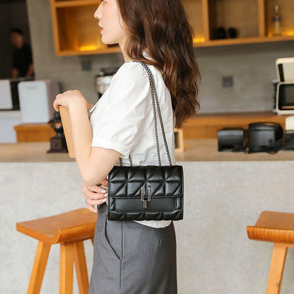 Luxury Bag Leather Chain Crossbody Bag Handbags Shoulder Bag Purse Flap Hasp 1PC