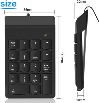 Wireless USB Number Numpad Numeric Keypad Number Keyboard For Laptop Desktop Lot