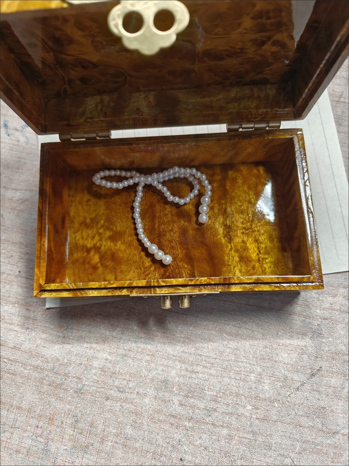 Golden Camphor Wood Box 15×9×6cm Camphor Solid Wood Jewelry Tea Storage Box